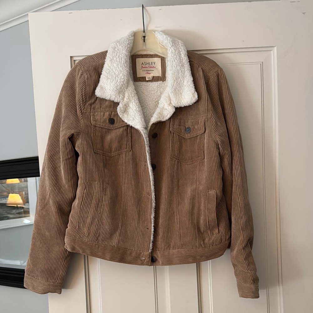 Ashley By 26 International Women's Tan Corduroy Jacket